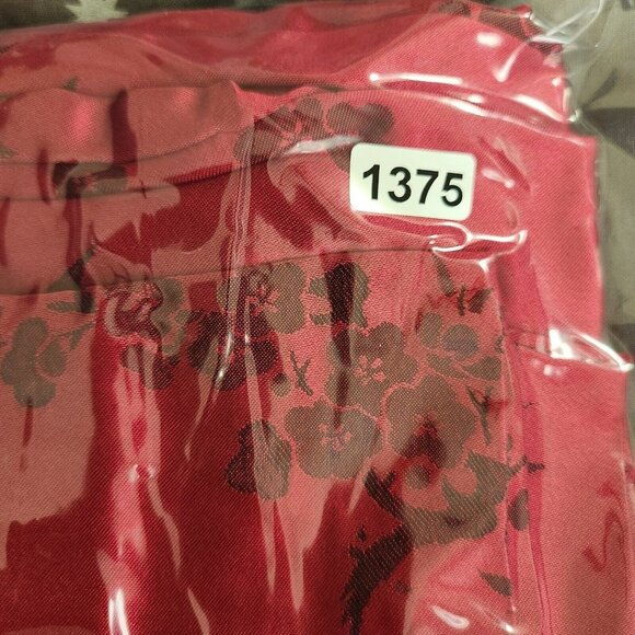 CALIFORNIA DYNASTY WOMAN'S Chinese SATIN 2‎ PC PJ PAJAMAS LOUNGE SET SZ M Velvet - Picture 13 of 13